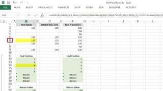 Excel: Extract NonBlank or NonZero Values from an Array