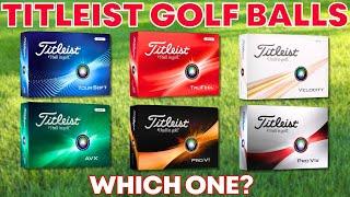 Titleist Golf Ball Range 2024 - Which One Should I Use?