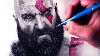 Let's Draw KRATOS - GOD OF WAR - FAN ART FRIDAY