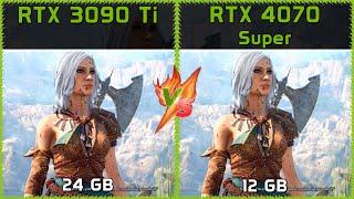 RTX 3090 Ti vs RTX 4070 Super - FHD, QHD, UHD 4K