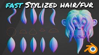 How to create FAST Stylized Hair/Fur in Blender 4.0