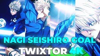 Nagi Seishiro Goal Twixtor 4K + Raw For Intro + No CC + No Warp + 60fps [Blue Lock]