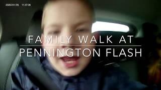 Family walk at Pennington Flash