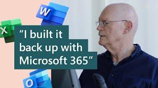 How did Microsoft 365 help this small business owner build his music software company back up?