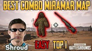 Ghillie Suit vs AWM in MIRAMAR MAP - Shroud win solo game FPP - PUBG HIGHLIGHTS TOP 1 #28