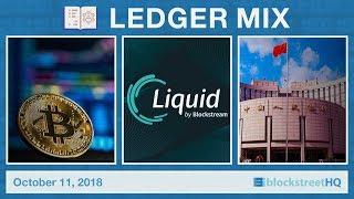 Cryptocurrency Market Dips, Liquid by Blockstream, People's Bank of China | Blockstreet's Ledger Mix