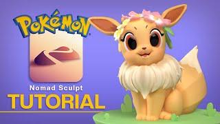 Nomad Sculpt Full Tutorial: Eevee Pokemon