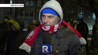 Łodzianie protestują przeciwko zamachowi na TVP | Łódź 06.01.2024
