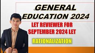 GENERAL EDUCATION BOOSTER LET REVIEWER FOR SEPTEMBER 2024 LET BOARD EXAM