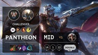 Pantheon Mid vs Sett - KR Challenger Patch 10.12