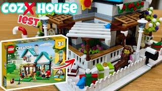 The Cozy House just got cozier! Giving the LEGO Creator 3 in 1 set 31139 a holiday makeover!