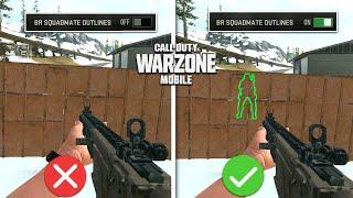 Top 10 BEST Settings In Warzone Mobile | WZM Tips & Tricks