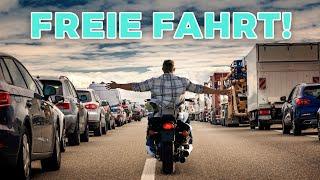 So wird Filtern & Lane Splitting mit dem Motorrad LEGAL.