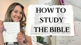 HOW I STUDY MY BIBLE (3 beginner tips for bible study)