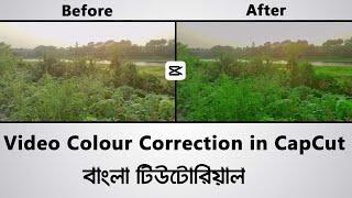 Video colour correction in capcut bangla tutorial | CapCut video editing tutorial