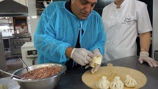 Приготовление национального грузинского блюда-ХИНКАЛИ.Жорж в Тбилиси
