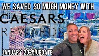 We saved over $2,000 with Caesars Rewards in January!