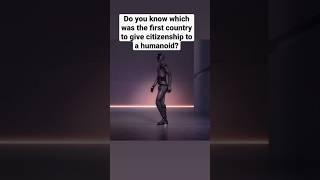 First country to give citizenship to a humanoid?