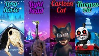 Long Horse - Light Head- Cartoon Cat- Thomas Exe | Beat Roller- Beat Jumper- Smash Colors- Tiles Hop