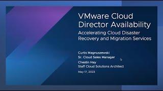 Market Opportunity with VMware Cloud Director Availability l Disaster Recovery l Cloud Migration