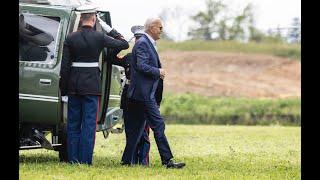 Biden arrives in Westby, Wis. on Marine One