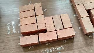 Construct a 1½ thick brick wall- English bond | KTU | Basic Civil workshop