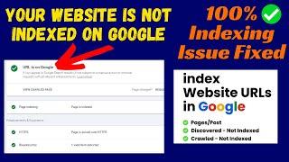 Your Website Is not Indexed on Google | URL is not on google indexing errors | How to fix 2024