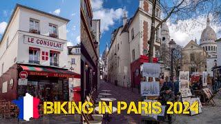 Biking in Paris 2024: Rolling Through 19eme, 18eme to Montmartre ‍️