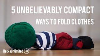 5 AMAZINGLY Compact Ways to Fold Clothes for Packing