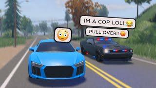 He Wanted To RACE, But He Was Secretly A COP.. (Roblox)