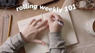 weekly plan with me // how I use the rolling weekly & daily logging in my bullet journal