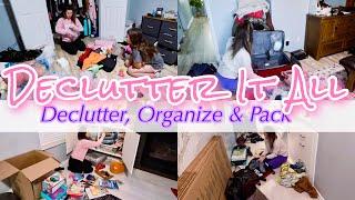 DECLUTTERING FOR THE MOVE! DECLUTTER, PACK & ORGANIZE WITH ME 2024 | HUGE CLEANING MOTIVATION