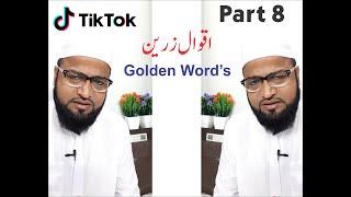 Golden Word's Part 8 || Miftahi ticktock video's || Moulana Abdur Rashid Miftahi Pune