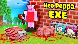 HIHA BẤT NGỜ VÌ HEO PEPPA ĐẾN LÀNG SINH TỐ VÀO LÚC 3 GIỜ SÁNG TRONG MINECRAFT*HIHA HEO PEPPA EXE 