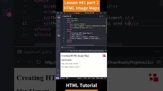 Lesson 41 - HTML image Map - Map Elemento part 2 #shorts #html #html5  #coding #htmltutorial