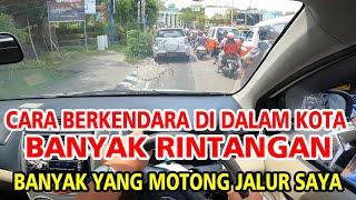 CARA MELEWATI JALAN DI KOTA YANG PADAT DENGAN MOBIL MANUAL | melewati simpang rapak Balikpapan