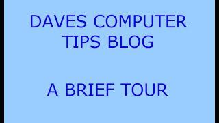 Check Out Daves Computer Tips Blog