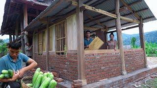 Harvesting Off-Season Melons to Sell at Market, Buying More Wood Paint, Installing Kitchen Windows