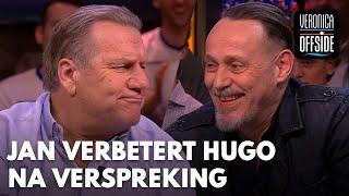 Uniek moment bij Veronica Offside: Jan Boskamp verbetert Hugo Borst na verspreking