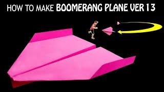 Kağıttan Boomerang Uçak Yapımı 13  | Bumerang kağıt uçakları yapma | Boomerang Airplane