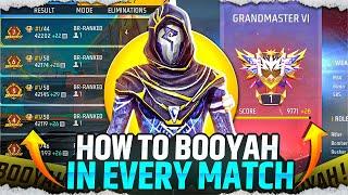 How To Booyah In Every Match | Solo Rank Push Tips And Tricks