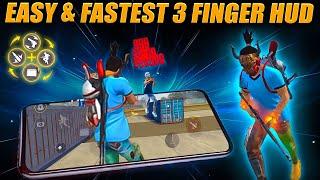 Best 3 Finger Custom Hud | 3 Finger Custom Hud Free Fire |3 Finger Super Movement Custom Hud