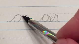 How to write "or" in cursive