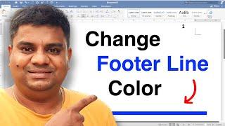 How to Change Footer Line Color in Word