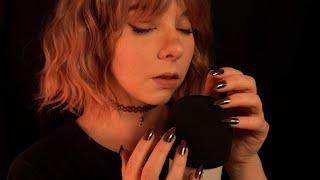 ASMR | "go to sleep" slow whispering, mic blowing & gentle foam cover scratching - blue yeti