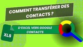 Comment Importer Contacts Excel Vers Google Contacts