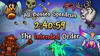 Terraria All Bosses Set Order in 2:40:59 - Classic NMA Random Seed Speedrun [Former WR]