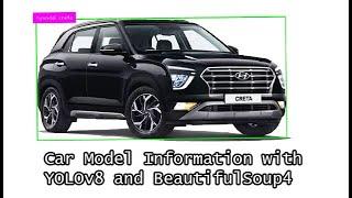 Indian Car Model Information with YOLOv8 and BeautifulSoup4 | yolov8 custom object detection