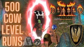 500 Cow Level Runs - Quest for high runes and ethereal bases - Diablo 2 Resurrected