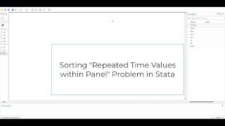 Sorting the problem of "Repeated Time Values within Panel" in Stata using Duplicates Command